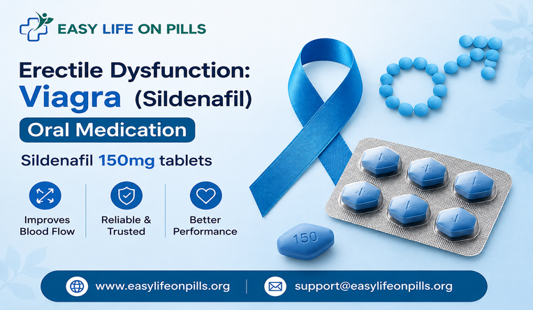 Erectile Dysfunction: Viagra (Sildenafil) Oral Medication