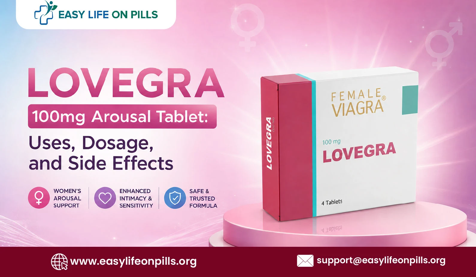 Lovegra 100mg Arousal Tablet: Uses, Dosage, and Side Effects